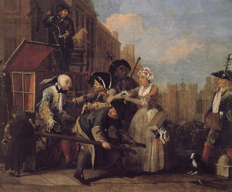 Prodigal son to court arrest, William Hogarth